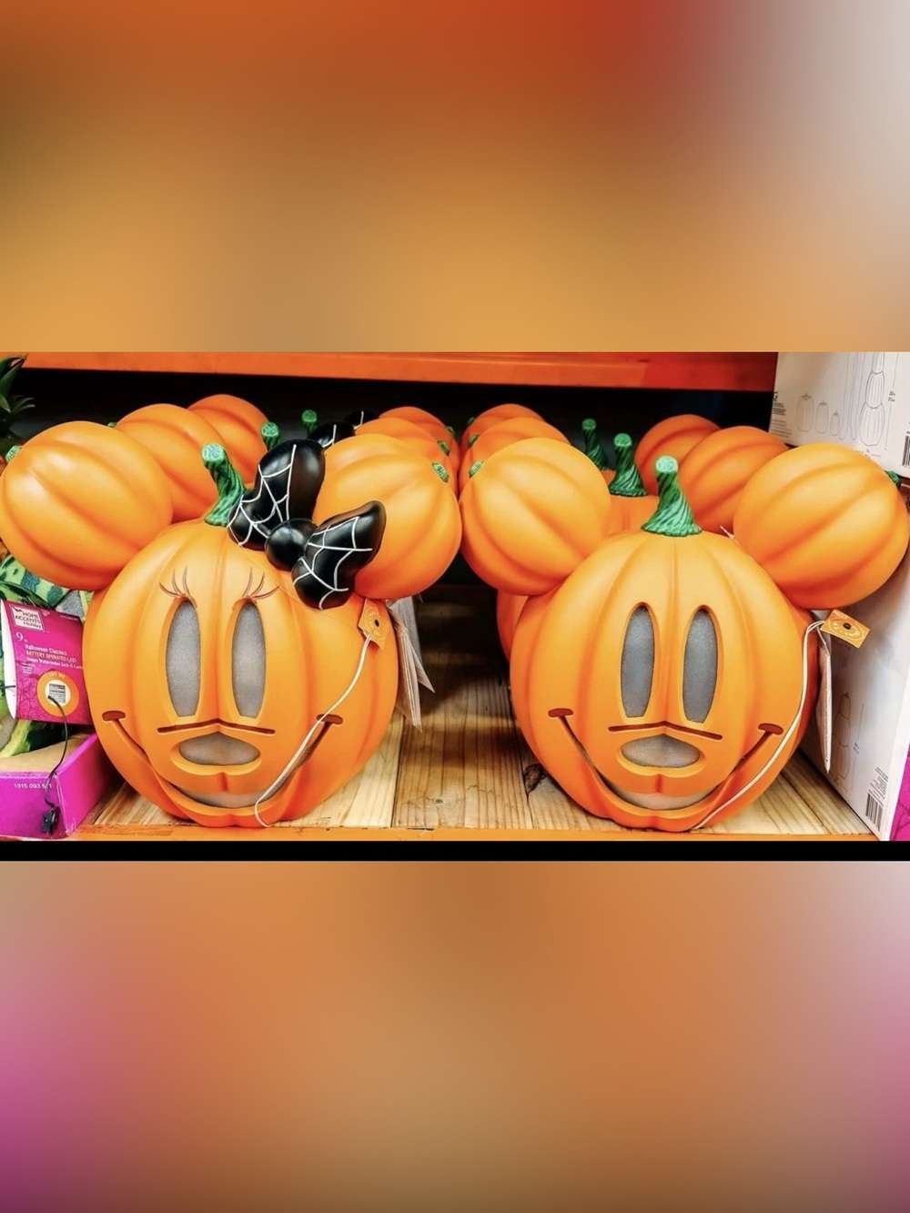 2026 Disney Mickey & Minnie Halloween Lights & Sounds Pumkins